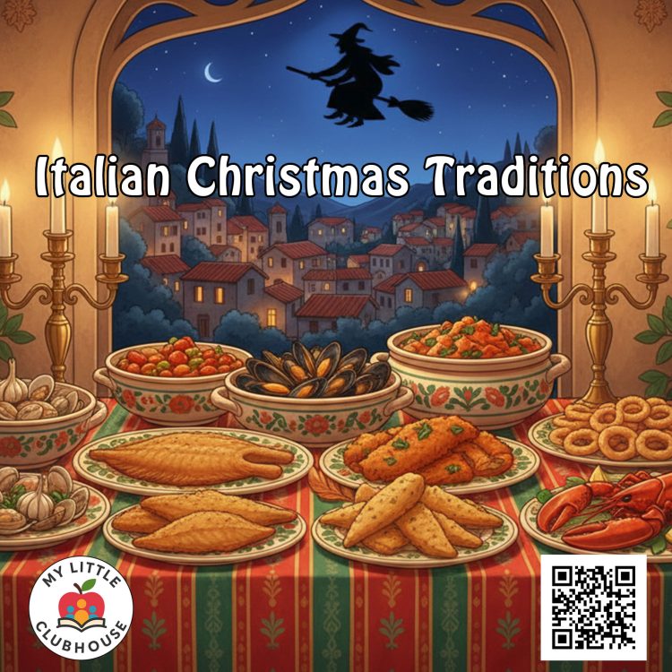 Italian Christmas & Feast of the Seven Fishes | Cultural Workbook & Activities