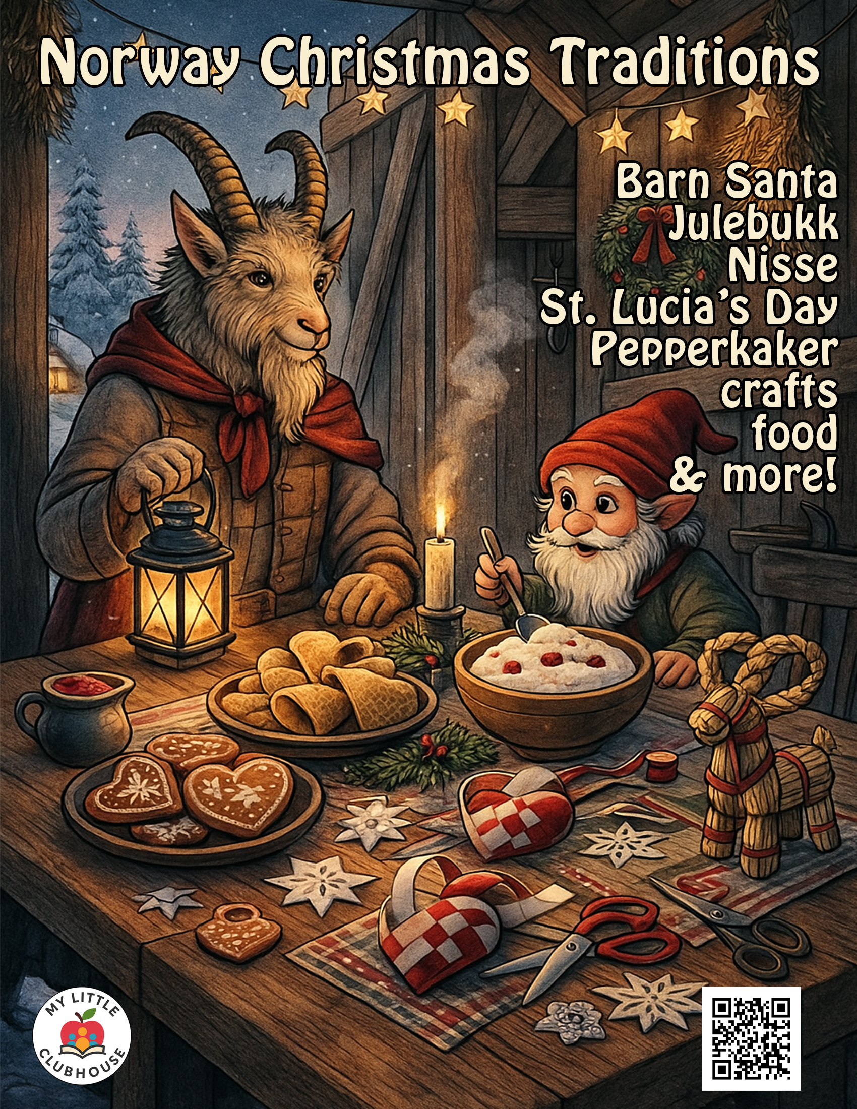 Norway Christmas Traditions Workbook