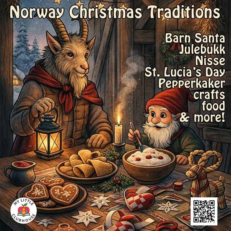 Norway Christmas Traditions Workbook