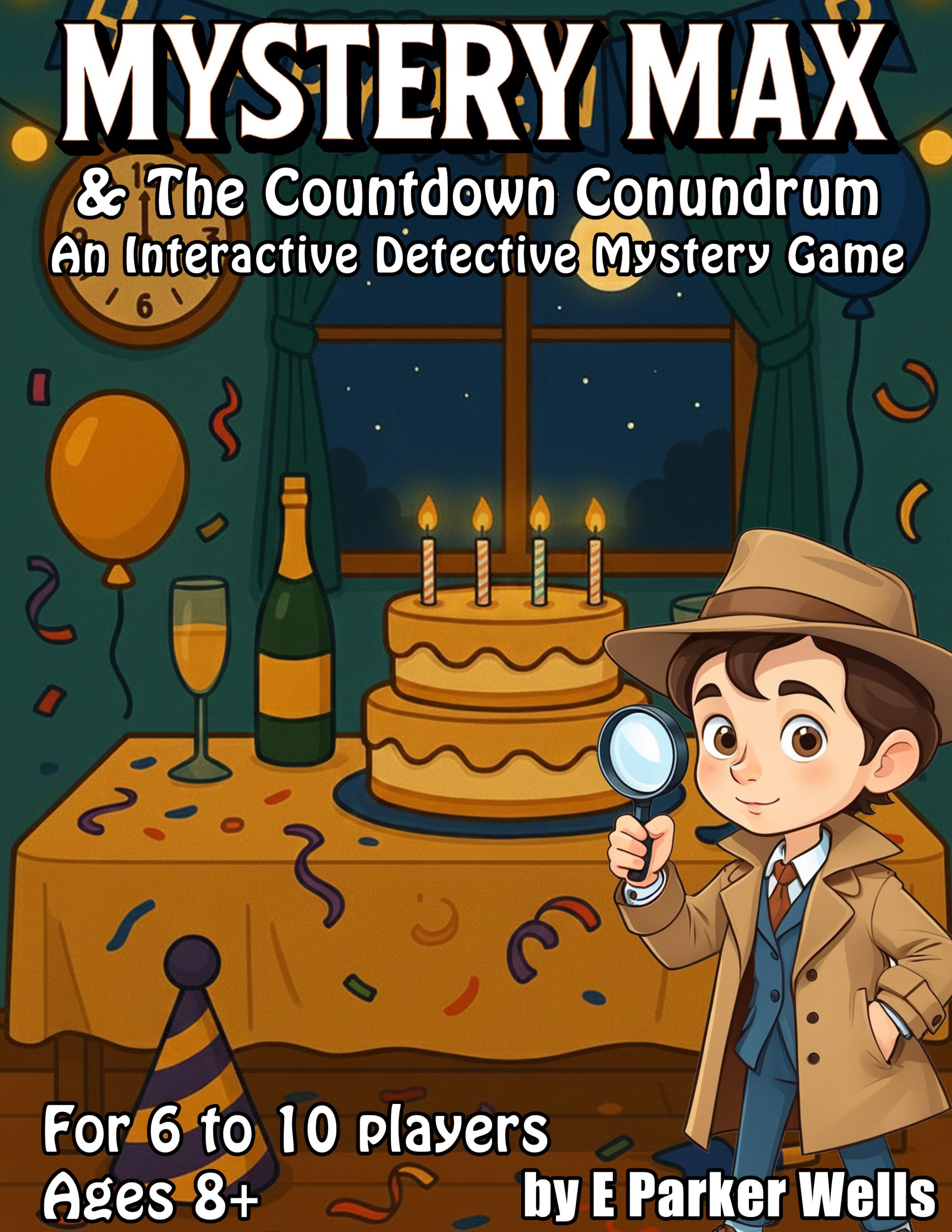 Mystery Max & The Countdown Conundrum New Years Eve Interactive Mystery Game for Kids