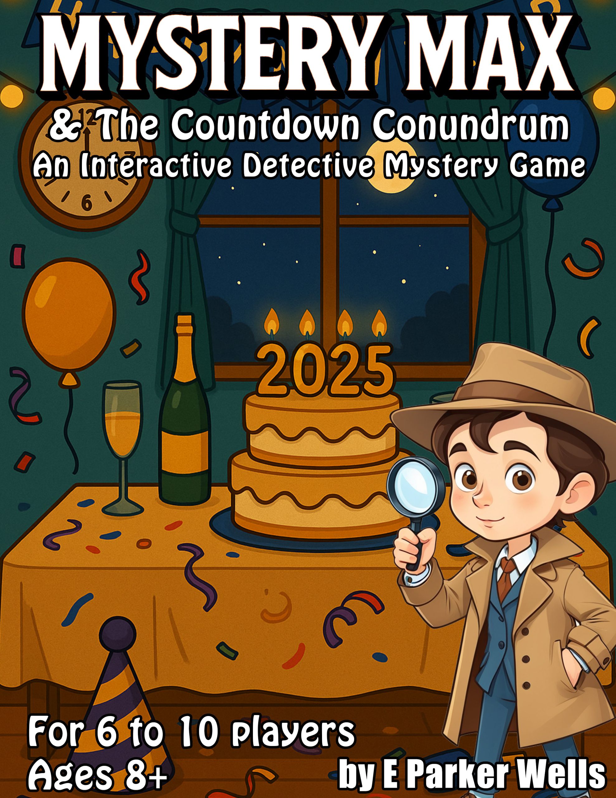 Mystery Max & The Countdown Conundrum New Years Eve Interactive Mystery Game for Kids
