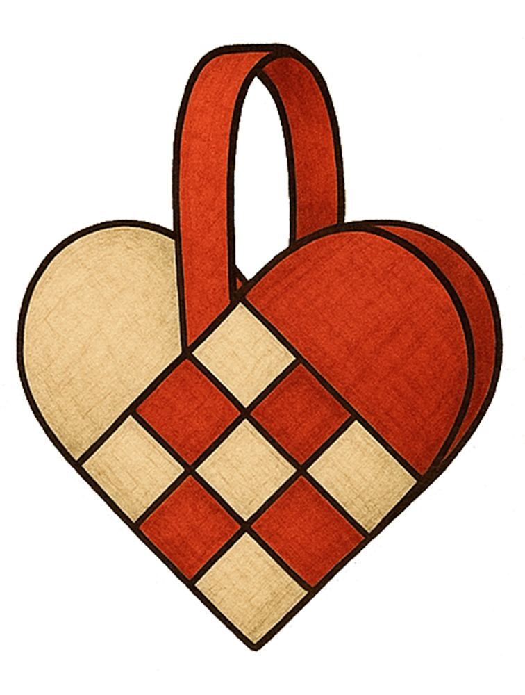 Norway Christmas Traditions - Heart Basket (Flettede Julehjerter)