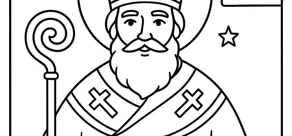 Saint Nicholas Coloring Page