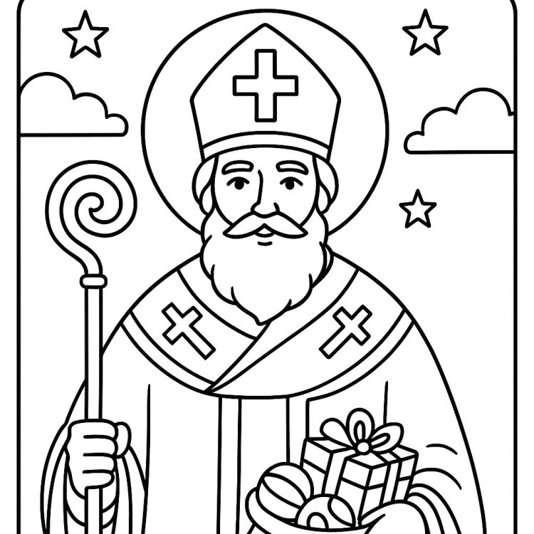 Saint Nicholas Coloring Page