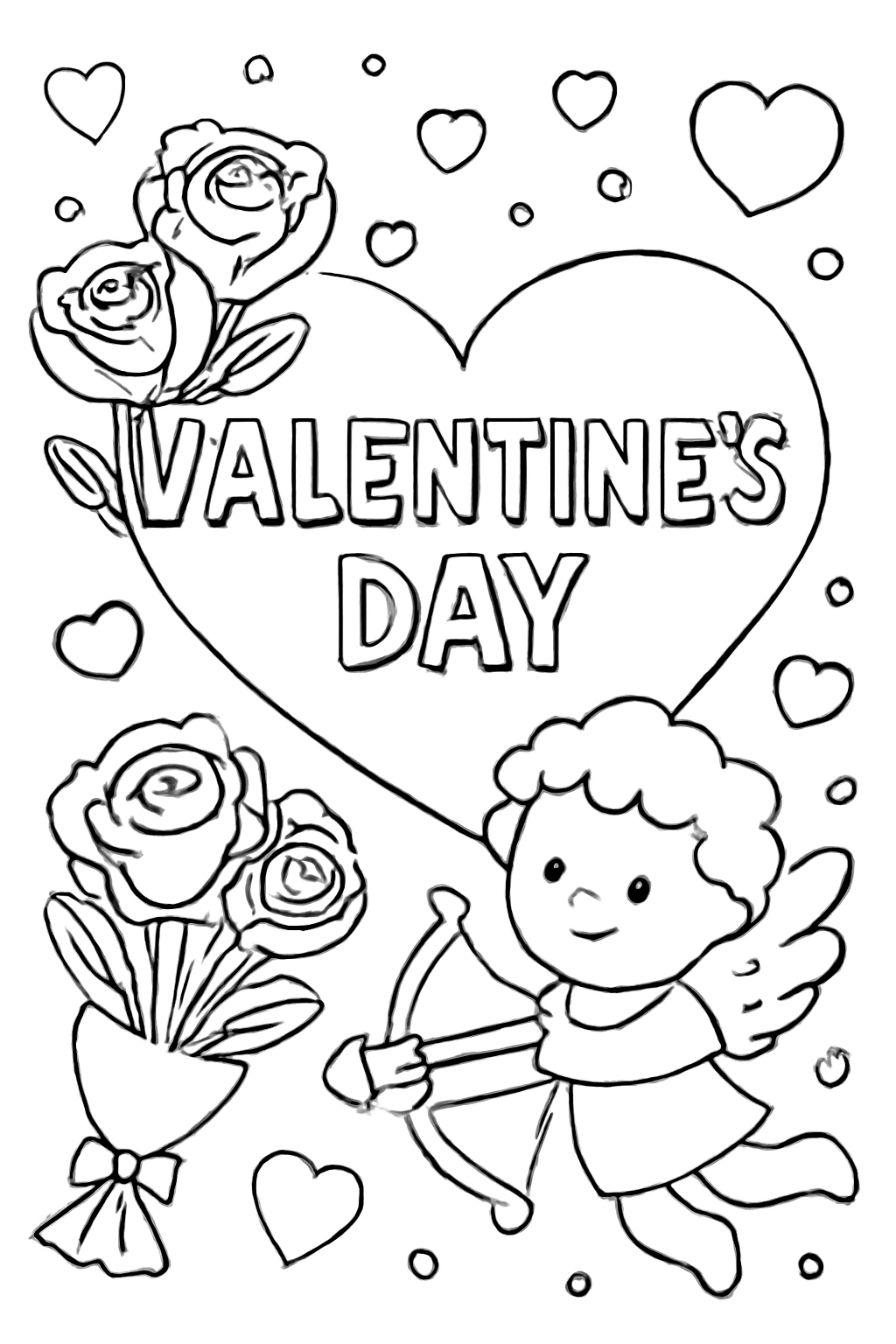 valentines day color sheet