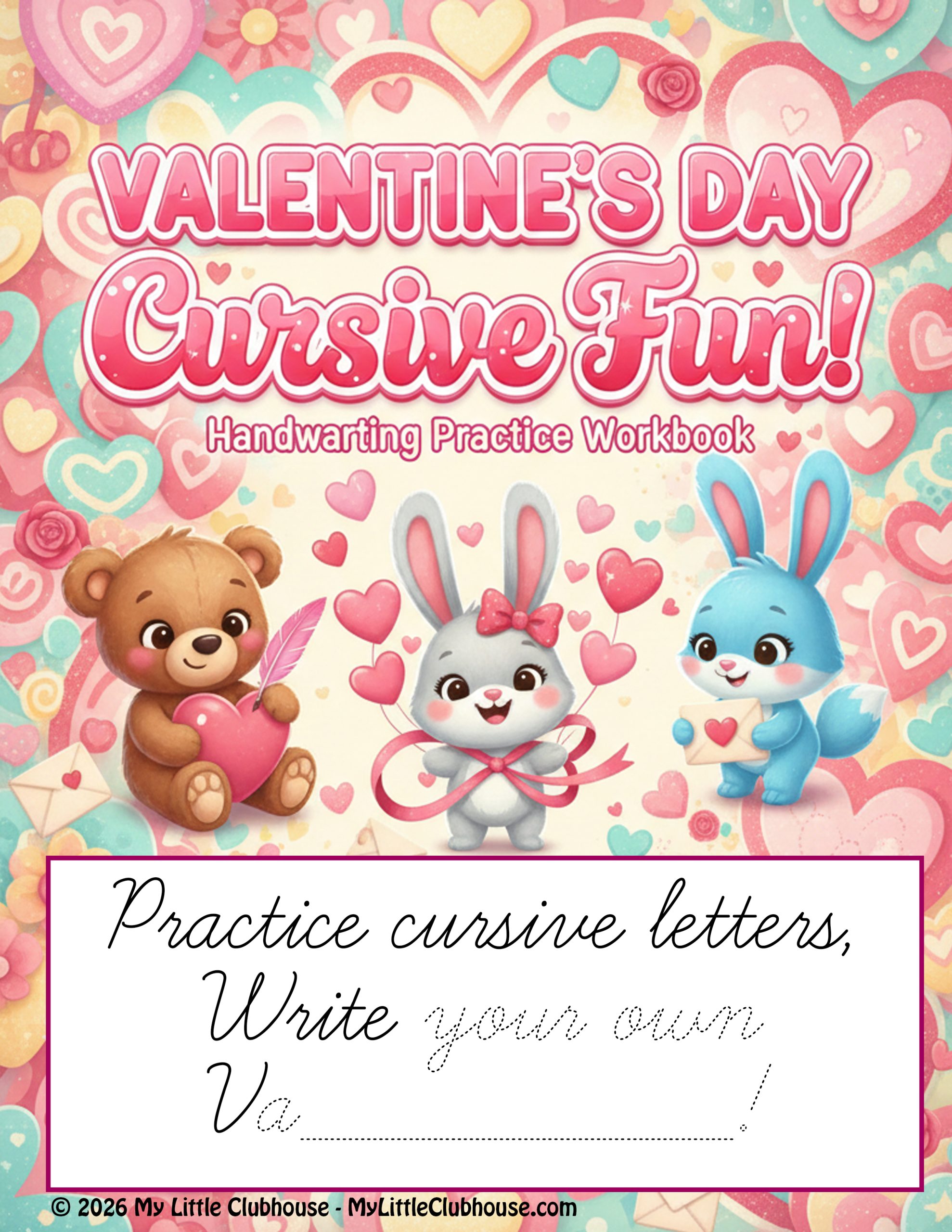 Valentine’s Day Cursive Workbook